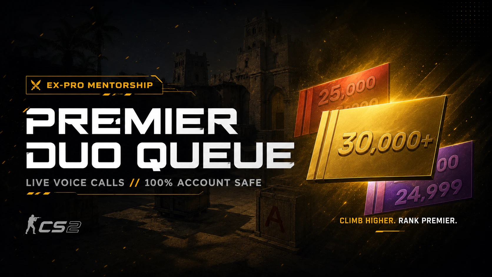 CS2 Premier Duo Queue (Per Match)